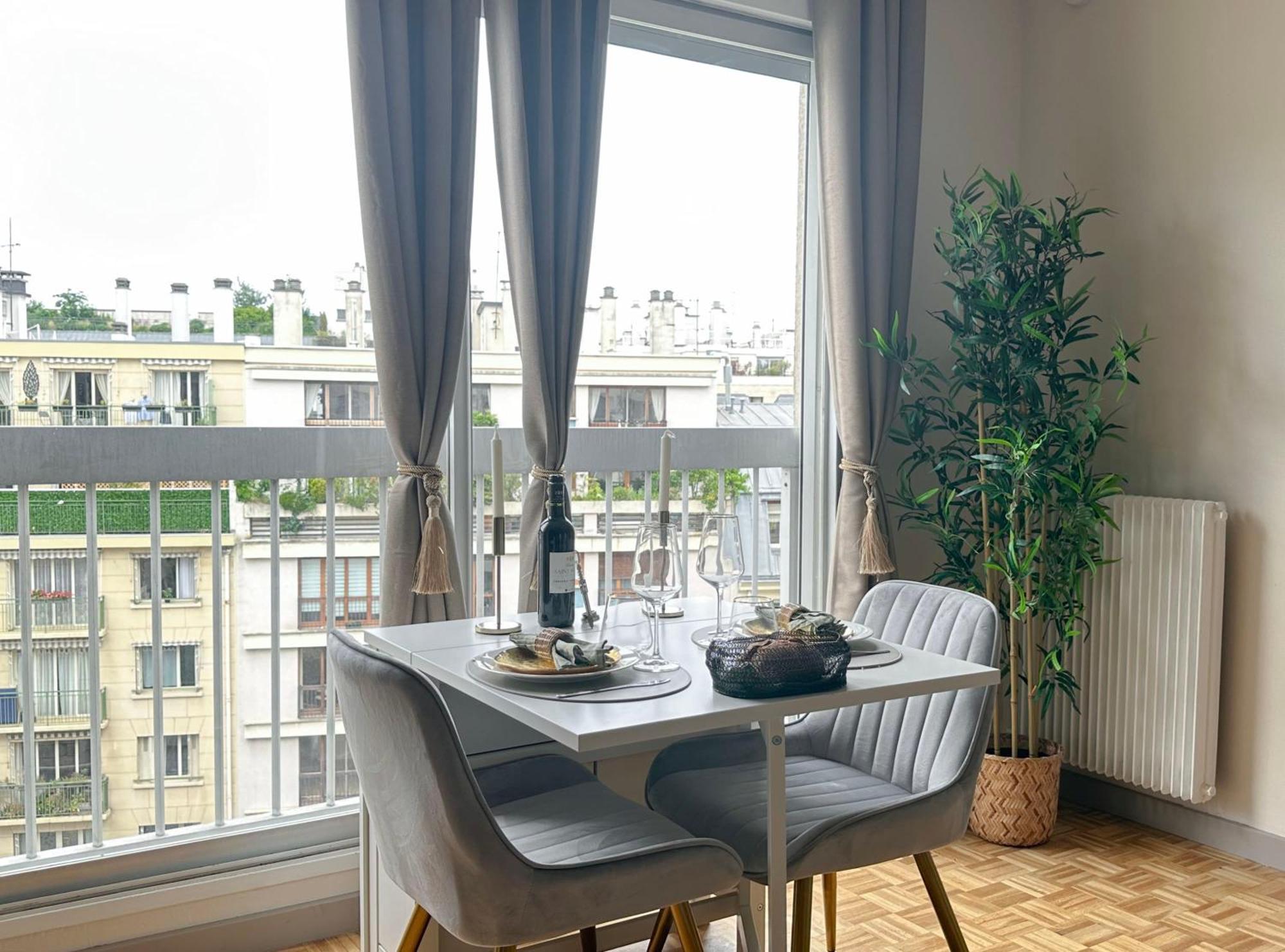 Brand-New Studio With Eiffel Tower View Париж Екстер'єр фото